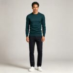 Men's Slim Fit Solid Turtleneck Long Sleeve Knit Sweater Soft Warm Fall Winter Base Layer Pullover - Image 133