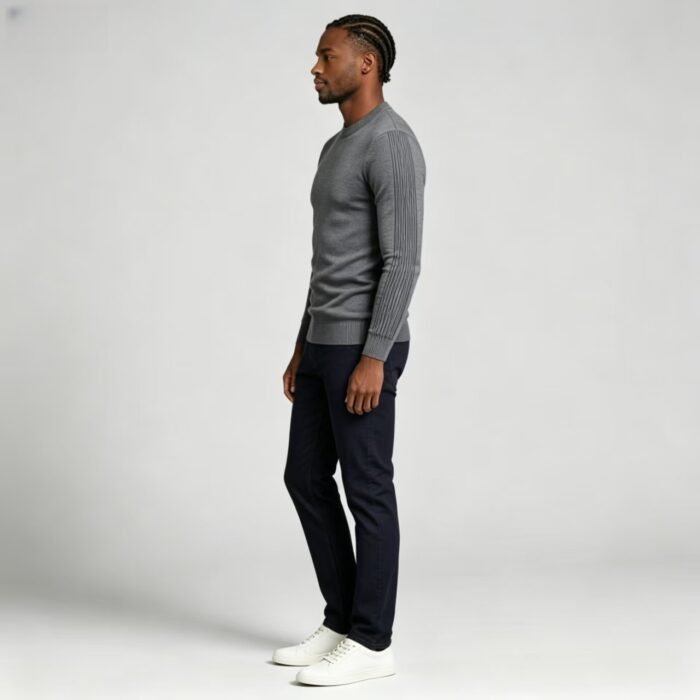 Men's Slim Fit Solid Turtleneck Long Sleeve Knit Sweater Soft Warm Fall Winter Base Layer Pullover - Image 134