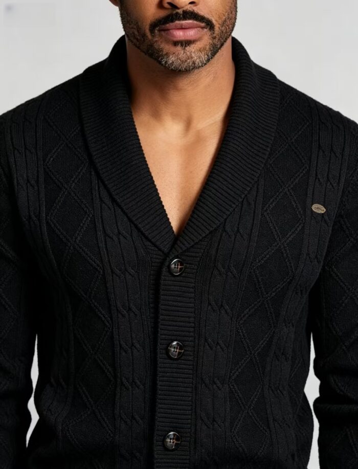 Men's Raglan Color Block Zip Up Knit Cardigan Striped Rib Collar Cuff Warm Spring Fall Casual Jacket Sweater - Image 61