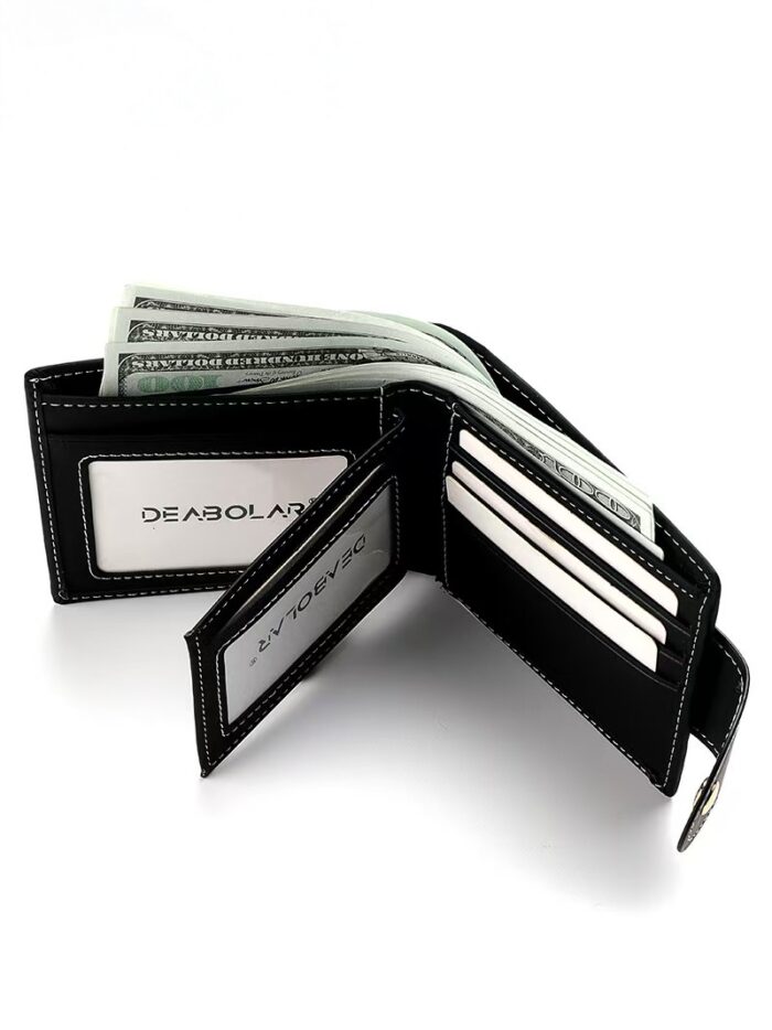 Western Cow Skull RFID Snap Bifold Wallet - Image 5