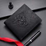 Men's Retro Embossed Tiger RFID Protective Bifold Wallet Multi Compartment Daily Travel Cash Card Organizer - Image 7