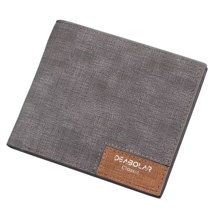 Men's Breathable Canvas RFID Protective Bifold Wallet Multi Compartment Daily Travel Cash & Card Organizer - Image 7