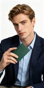 Carbon Fiber Texture Slim RFID Blocking Card Holder Men Multi Slot Front Pocket Credit Card Wallet - Image 5