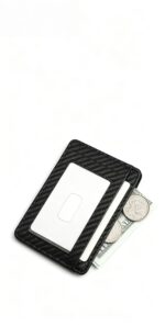 Carbon Fiber Texture Slim RFID Blocking Card Holder Men Multi Slot Front Pocket Credit Card Wallet - Image 9