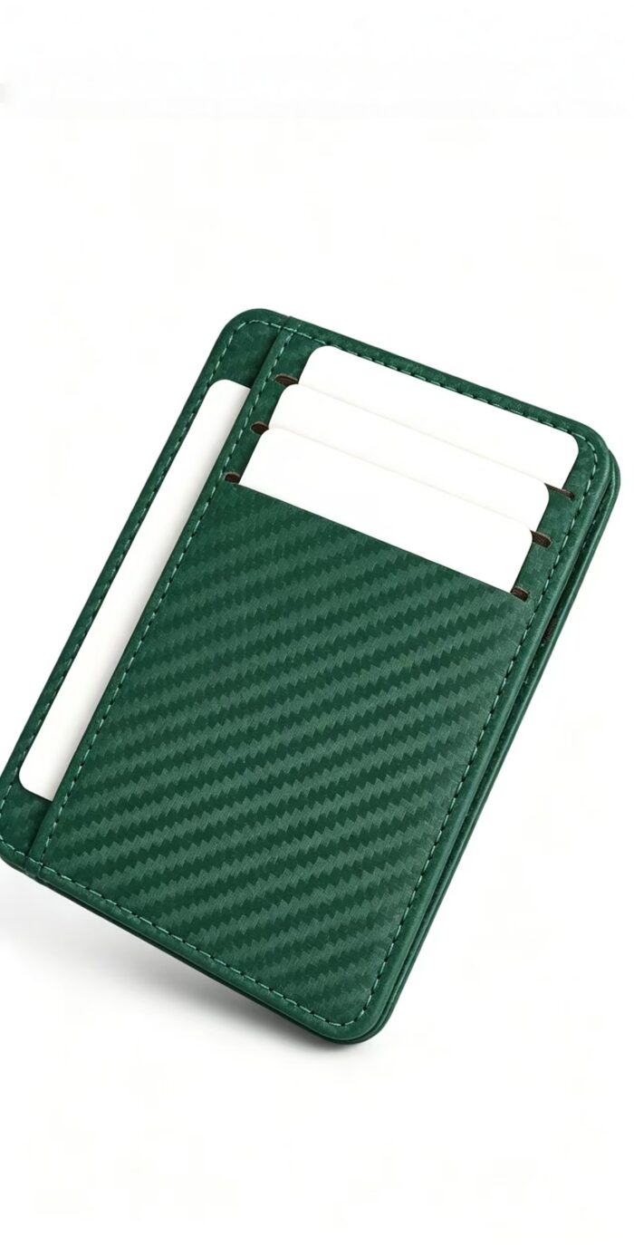Carbon Fiber Texture Slim RFID Blocking Card Holder Men Multi Slot Front Pocket Credit Card Wallet - Image 10