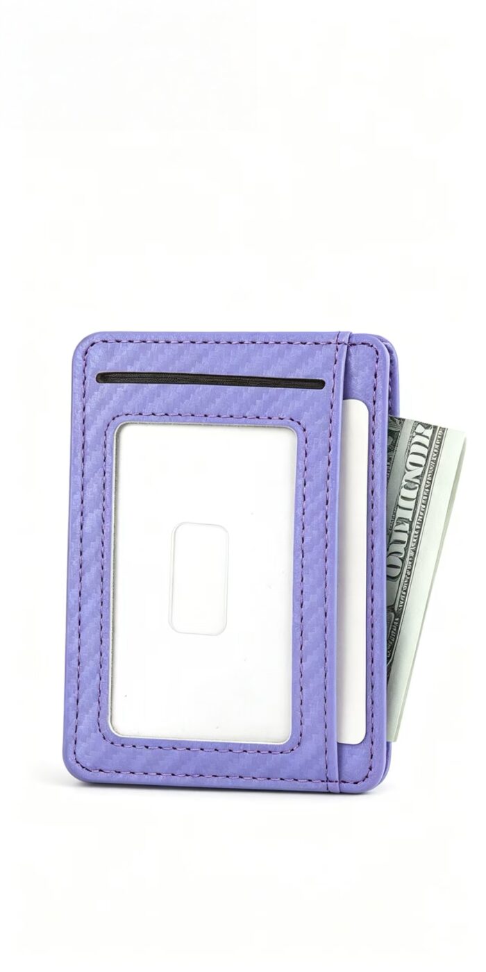 Carbon Fiber Texture Slim RFID Blocking Card Holder Men Multi Slot Front Pocket Credit Card Wallet - Image 23
