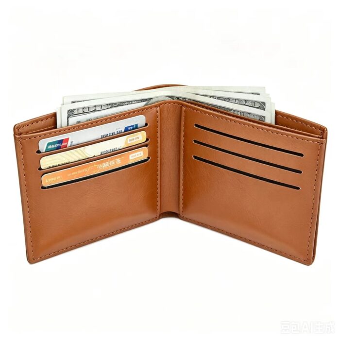 Ultra-Thin Minimalist Card Wallet - Multi-Slot Pocket Purse with Secure Zipper for Daily Travel - Image 5