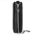 Men's Wearable Anti-Lost Chain RFID Trifold Wallet Multi Compartment Coin Card Cash Travel Organizer - Image 20