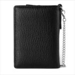 Men's Wearable Anti-Lost Chain RFID Trifold Wallet Multi Compartment Coin Card Cash Travel Organizer - Image 18