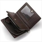 Men's Wearable Anti-Lost Chain RFID Trifold Wallet Multi Compartment Coin Card Cash Travel Organizer - Image 16