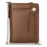 Men's Wearable Anti-Lost Chain RFID Trifold Wallet Multi Compartment Coin Card Cash Travel Organizer - Image 8