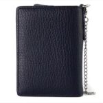 Men's Wearable Anti-Lost Chain RFID Trifold Wallet Multi Compartment Coin Card Cash Travel Organizer - Image 4