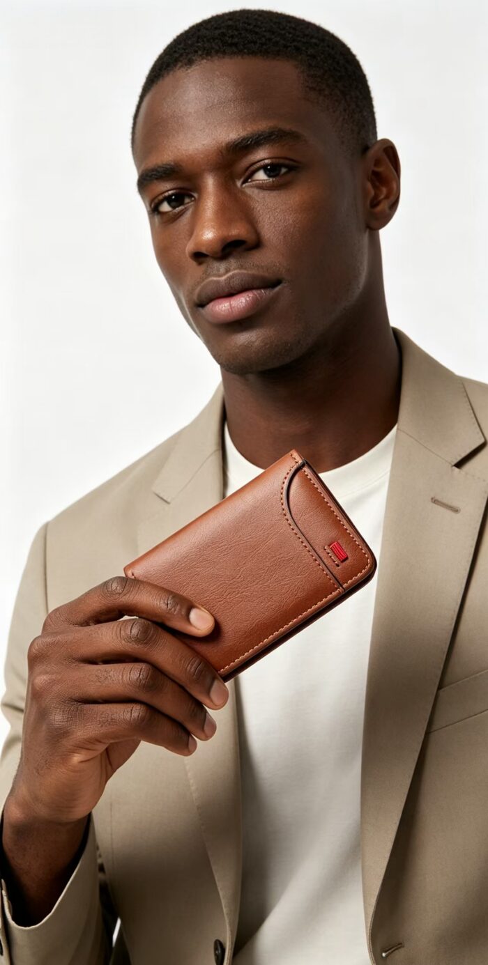 Men's Minimal Soft RFID Bifold Wallet - Image 5