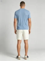 Men's Pleated Roll Cuff Linen Blend Knee Length Shorts Summer Vacation Casual Shorts - Image 16