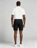 Men's Elastic Waist Roll Cuff Knee Length Chino Shorts Summer Casual Work Shorts - Image 15