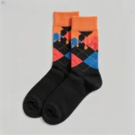 Men's Soft Breathable Stretch Mid Calf Crew Socks Multi Occasion Comfort Gift Socks（Free Size）
