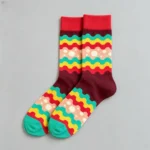Men's Printed Crew Socks（Free Size）