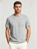Men's Basic Cotton Crew Neck T-Shirt - Image 3