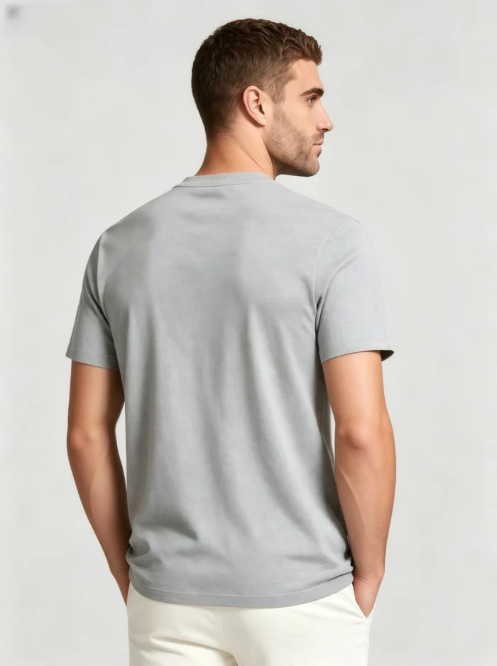 Men's Basic Cotton Crew Neck T-Shirt - Image 4