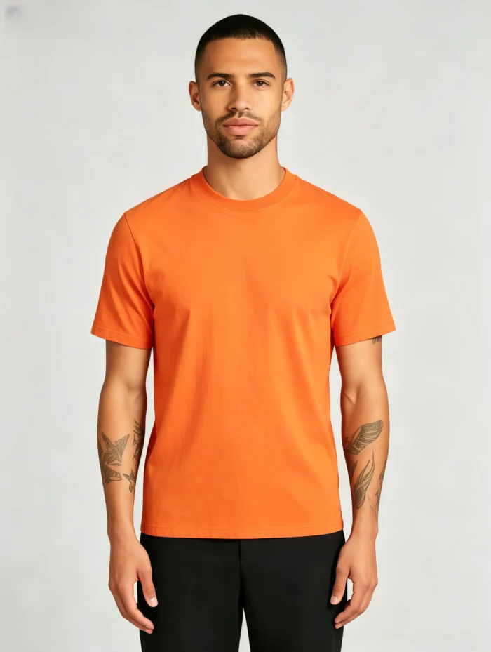 Men's Basic Cotton Crew Neck T-Shirt - Image 5