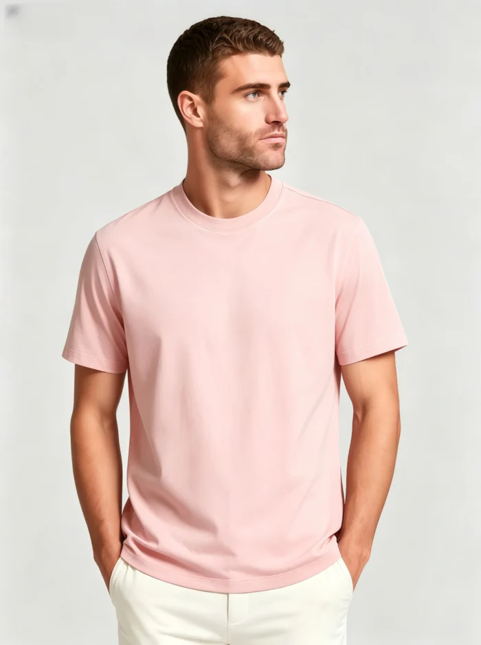 Men's Basic Cotton Crew Neck T-Shirt - Image 10