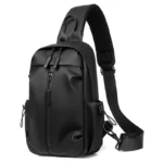 Minimalist Reflective Zipper Water Resistant Casual Sling Chest Bag