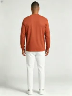 Men’s Minimalist Casual Crew Neck Long Sleeve Top - Image 4