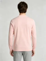 Men’s Minimalist Casual Crew Neck Long Sleeve Top - Image 2