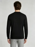 Men’s Minimalist Casual Crew Neck Long Sleeve Top - Image 6