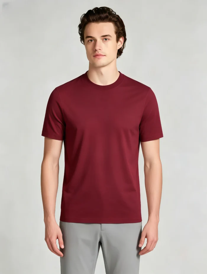 Men's Basic Cotton Crew Neck T-Shirt - Image 10
