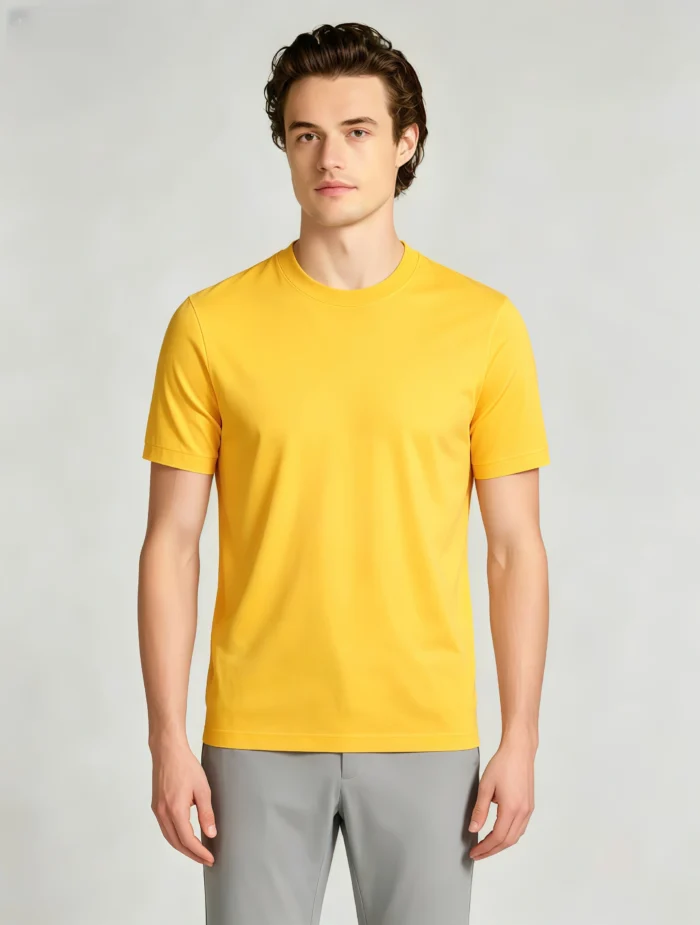 Men's Basic Cotton Crew Neck T-Shirt - Image 5