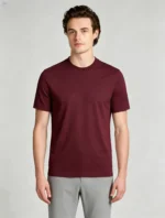 Men's Classic Crew Neck Heavyweight Cotton Blank Plain Short Sleeve Basic T-Shirt - Image 4