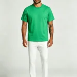 Men's Classic Crew Neck Heavyweight Cotton Blank Plain Short Sleeve Basic T-Shirt