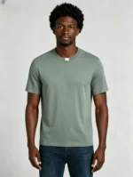 Men's Classic Crew Neck Heavyweight Cotton Blank Plain Short Sleeve Basic T-Shirt - Image 8