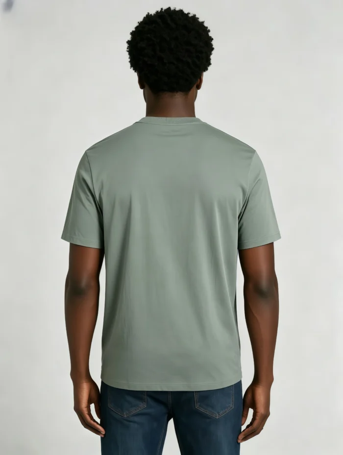 Men's Classic Crew Neck Heavyweight Cotton Blank Plain Short Sleeve Basic T-Shirt - Image 9