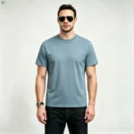 Men's Classic Crew Neck Heavyweight Cotton Blank Plain Short Sleeve Basic T-Shirt - Image 10
