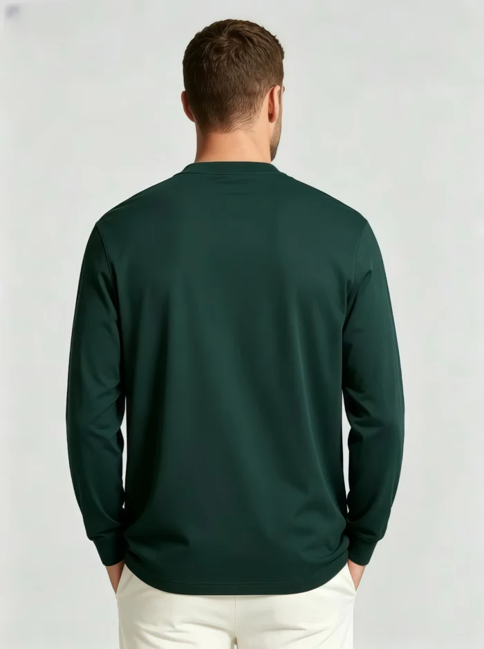 Men's Basic Crew Neck Long Sleeve Casual T-Shirt - Image 6