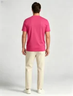 Men's Soft Heavy Cotton Crew Neck Short Sleeve Multi Occasion Versatile Basic Tee - Image 3