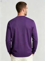 Men's Basic Crew Neck Long Sleeve Casual T-Shirt - Image 4