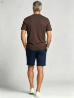 Men's Soft Heavy Cotton Crew Neck Short Sleeve Multi Occasion Versatile Basic Tee - Image 7