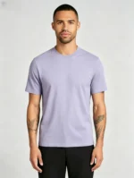 Men's Soft Heavy Cotton Crew Neck Short Sleeve Multi Occasion Versatile Basic Tee - Image 8