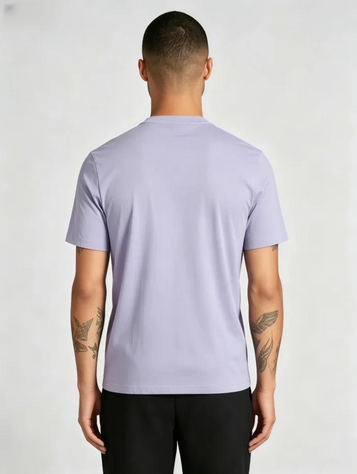 Men's Soft Heavy Cotton Crew Neck Short Sleeve Multi Occasion Versatile Basic Tee - Image 9