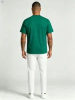 Men's Soft Heavy Cotton Crew Neck Short Sleeve Multi Occasion Versatile Basic Tee - Image 11