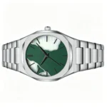 Octagon Spliced Mother-of-Pearl Contrast No-Date Men Integrated Steel Watch Minimal Light Luxury Commute Waterproof Quartz Wristwatch