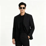 Minimalist Hollow Thick Frame Black Gold Hexagon Gradient Purple Sunglasses Unisex - Image 2