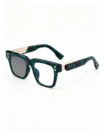 Minimalist Rivet Thick Square Photochromic Dual-purpose Sunglasses Unisex