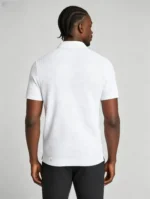Horizontal Striped Texture Zip Lapel Polo, Slim Fit Breathable Casual Short Sleeve Top for Men - Image 9