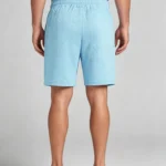 Men's Vertical Chevron Jacquard Drawstring Elastic Waist Knee Length Loungewear Casual Shorts