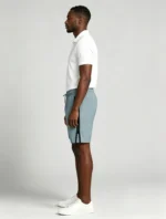 Men's Soft Jacquard Knit Drawstring Shorts Multi Occasion Lightweight Travel Lounge Shorts - Image 6