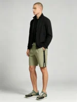 Men's Soft Jacquard Knit Drawstring Shorts Multi Occasion Lightweight Travel Lounge Shorts - Image 10